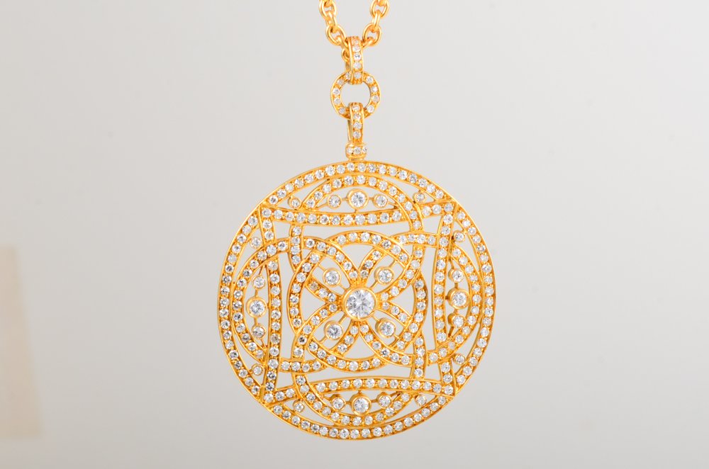Corbetta Diamond Gold Charm Pendant Necklace (1 of 4)