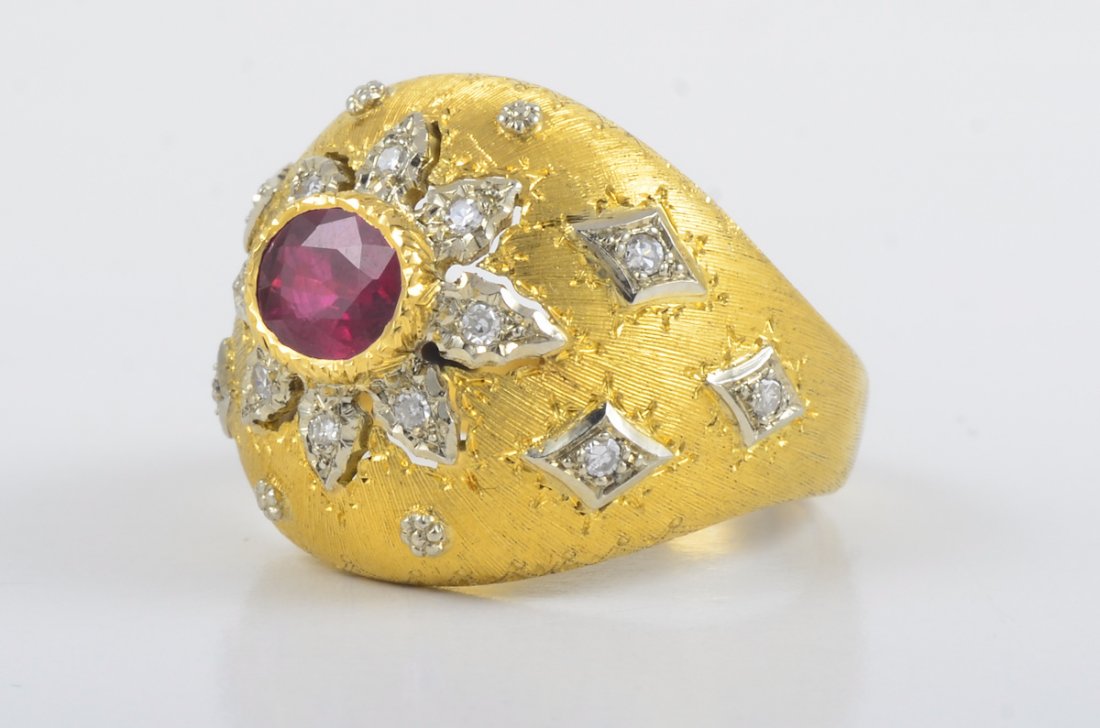 Buccellati Ruby Diamond Ring (1 of 3)