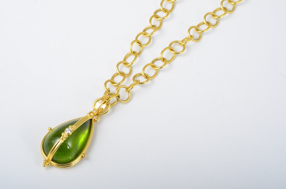 Temple St. Clair Peridot Pendant Chain Necklace (1 of 4)