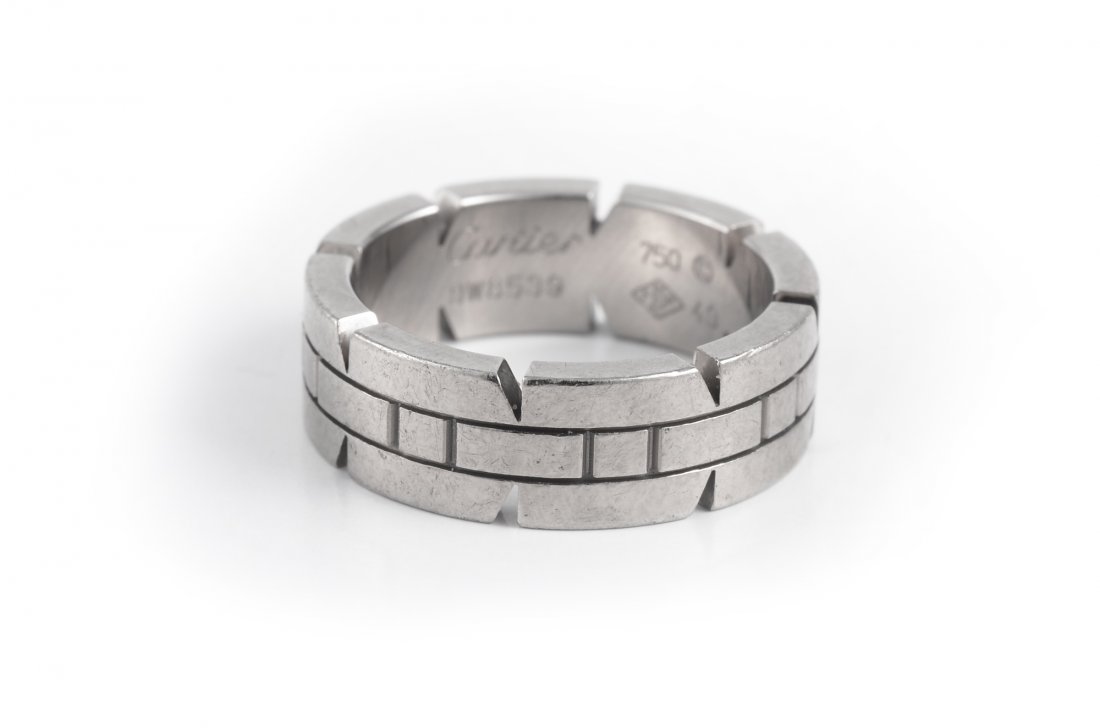 Cartier White Gold Band (1 of 3)