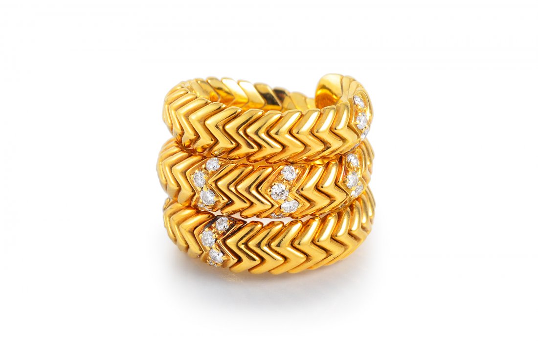 Bulgari Diamond Snake Ring (1 of 4)