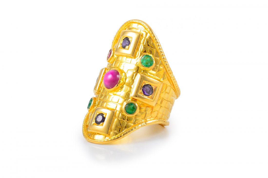 Lalaounis 18K Gemstone Ring (1 of 4)