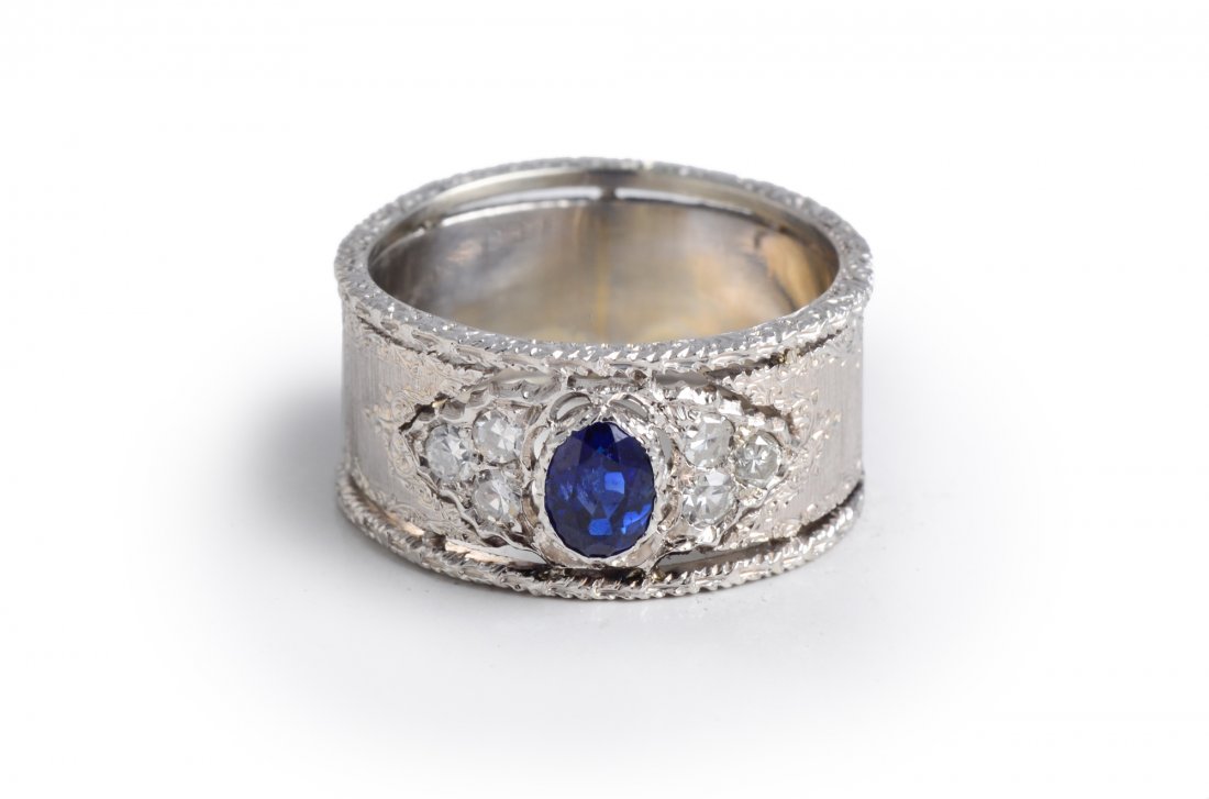 Buccellati Sapphire Diamond Band (1 of 4)
