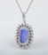 A Platinum, Diamond and Color Change Sapphire Pendant - 2