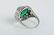 An Art Deco Platinum, Emerald & Diamond Ring - 2