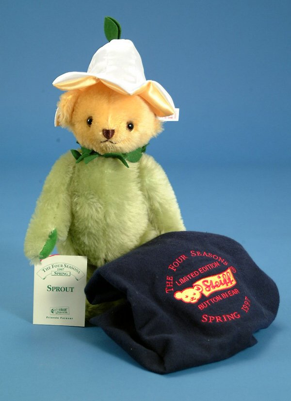 13" Steiff Sprout Teddy Bear, Spring ltd ed 1997, #