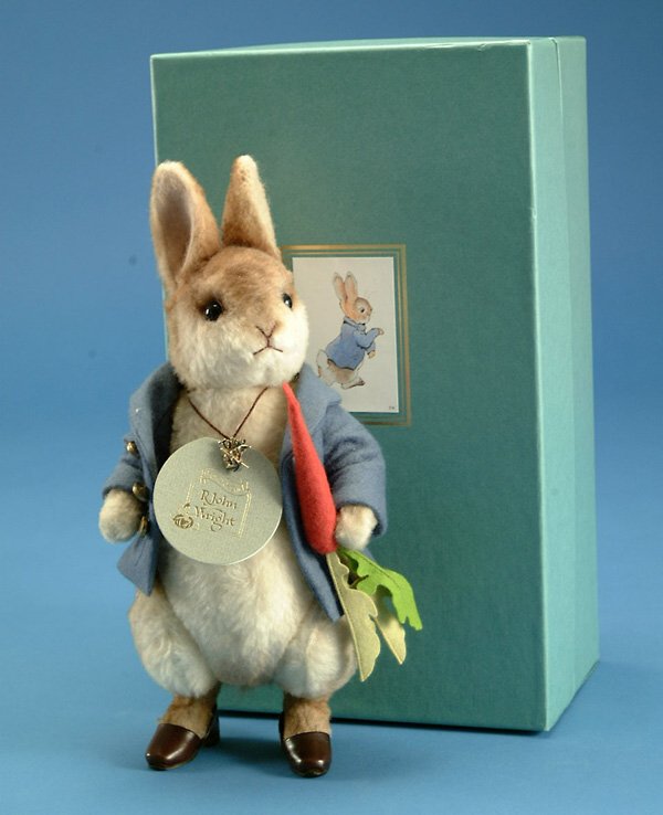 13" R John Wright Peter Rabbit, #344/2500, signed,: 13" R John Wright Peter Rabbit, #344/2500, signed, orig box, NM (est. $200 - 300)