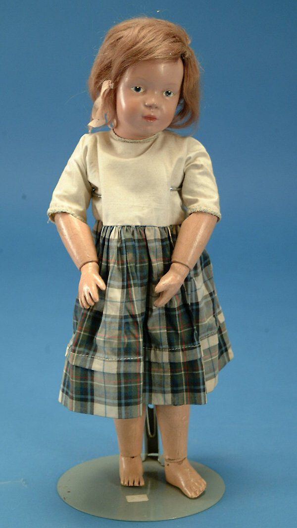 15" Schoenhut Pouty Girl, bl. painted eyes, c.m.,