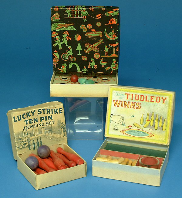 Lot (3) Boxed Early Games incl Lucky Strike, Parke