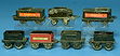 Lot: (7) O Gauge Tenders incl Ives, G, (est. $50 -