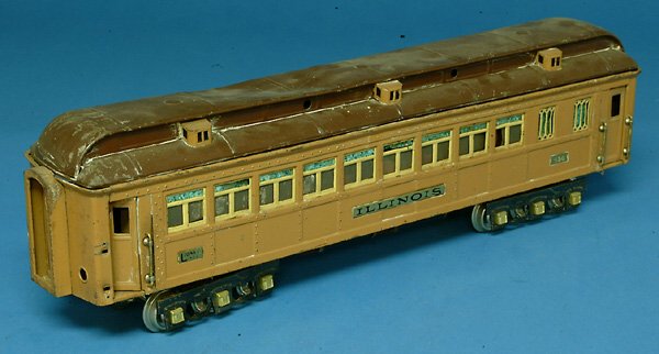 Lionel Std Gauge #414 Illionois Passenger car, F,