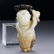 A CHINESE FINELY CARVED WHITE JADE 'BOY WITH LOTUS' - 3