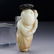 A CHINESE FINELY CARVED WHITE JADE 'BOY WITH LOTUS' - 4