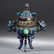 A CHINESE CLOISONNE ENAMELED SILVER TRIPOD CENSER