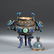 A CHINESE CLOISONNE ENAMELED SILVER TRIPOD CENSER - 2