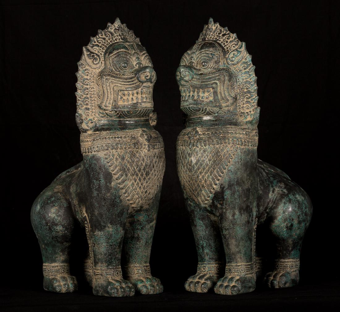 19th Century Khmer Temple Guardians or Lions (1 of 4)