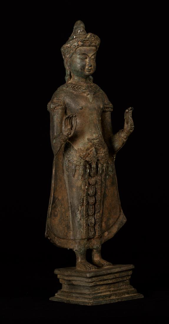 18th Century Chinese Bronze Abhaya Protection Buddha (1 of 13)