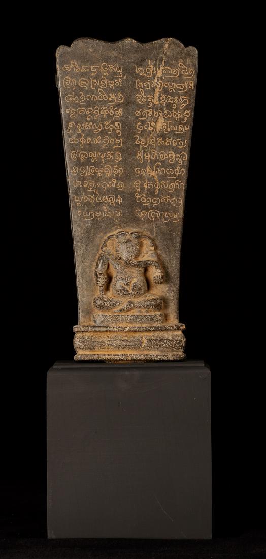 12th-15th Century Angkor Stone Stele Ganesha Statue (1 of 9)