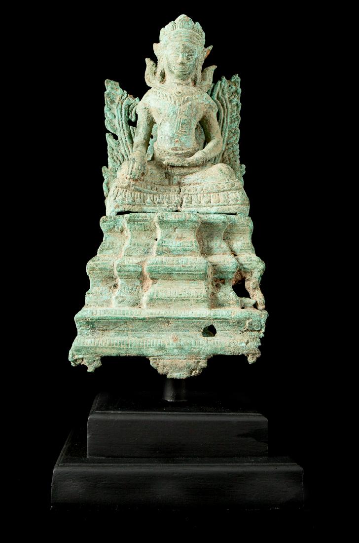 17th-18th Century Bayon Style Enthroned Buddha (1 of 4)