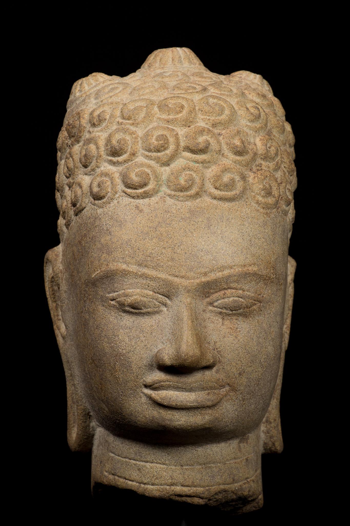7th Century Style Khmer Buddha Head (1 of 5)