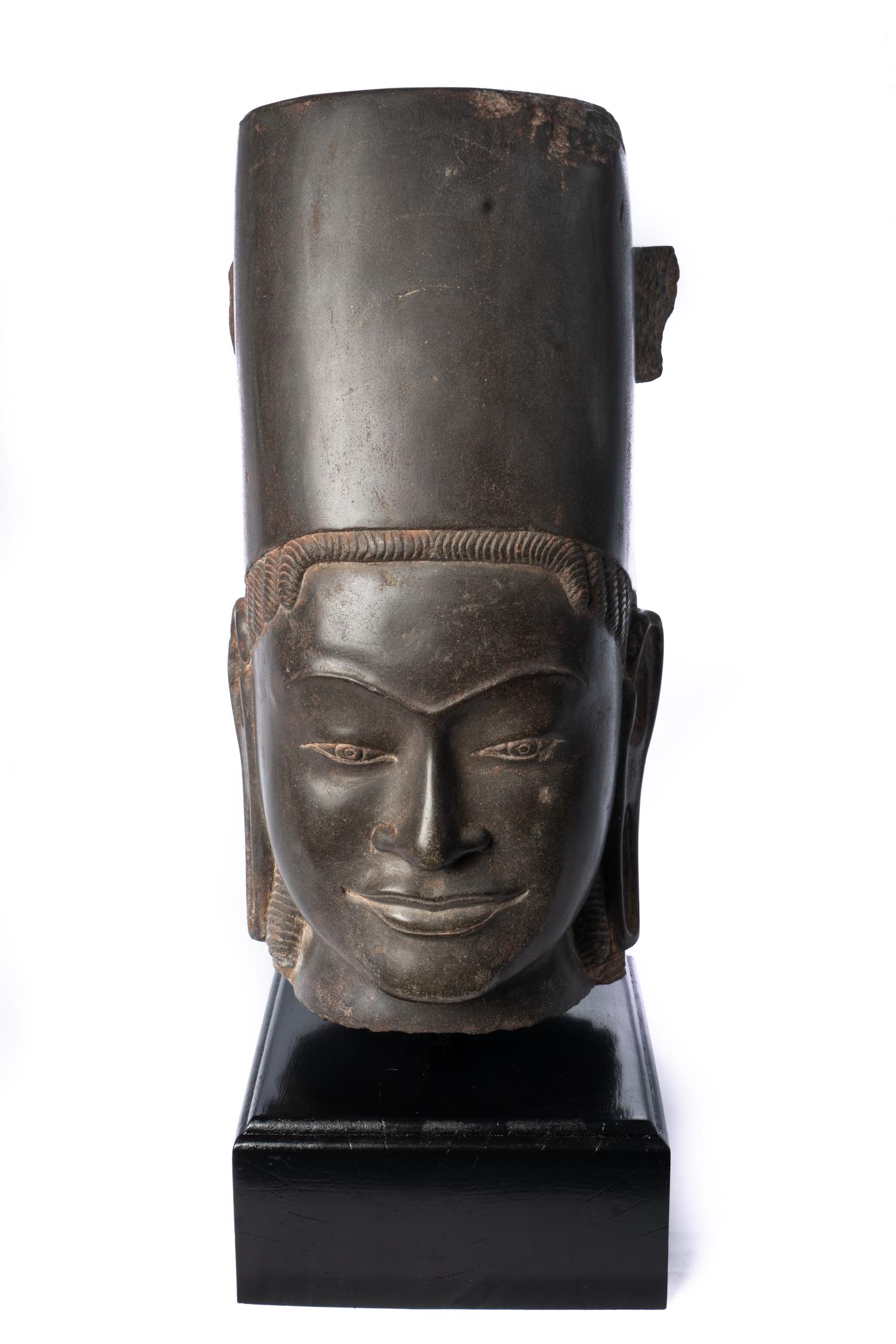 Antique Phnom Da Style Hari Hari or Vishnu Head - (1 of 5)