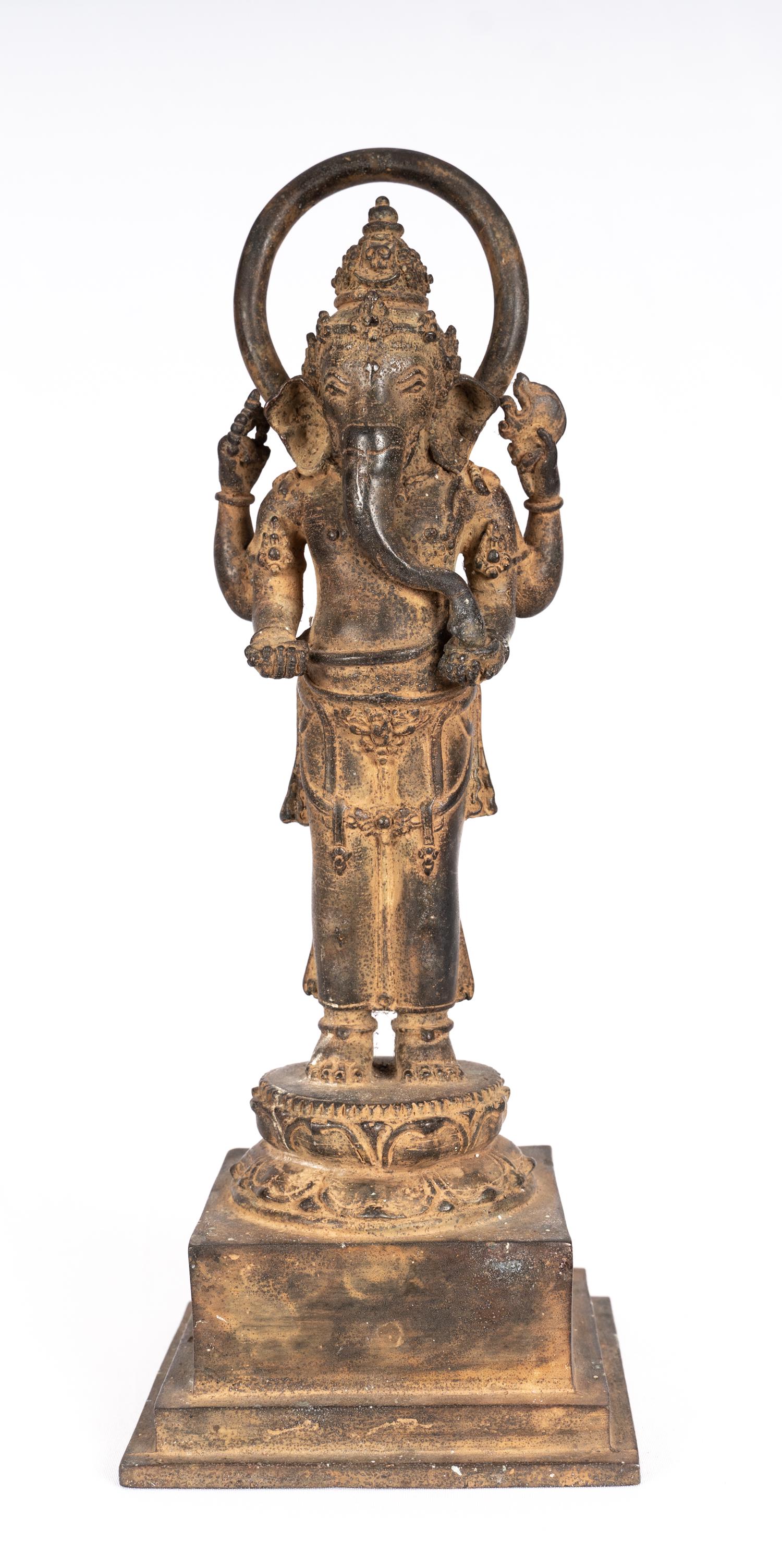 Antique Indonesian Style Bronze Standing Javanese (1 of 10)