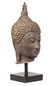 Antique 18th Century Sukhothai Bronze Buddha Head - - 3