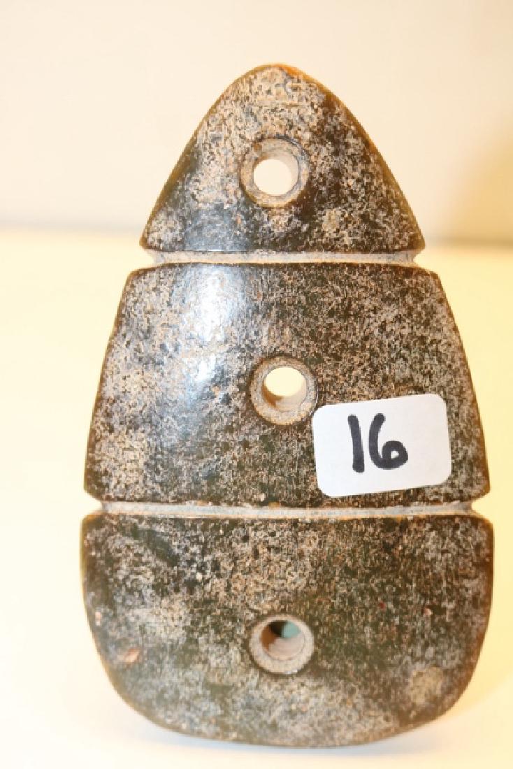 3 Hole Stone Gorget (1 of 2)