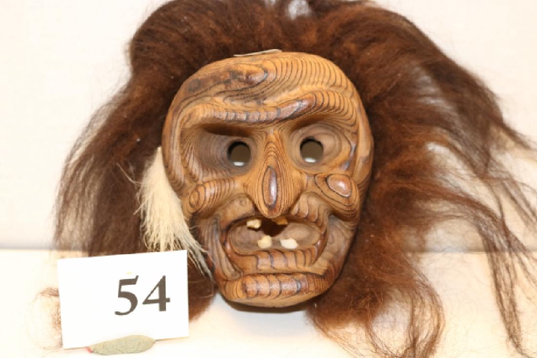 Iroquois Mini Mask with hair/teeth (1 of 1)