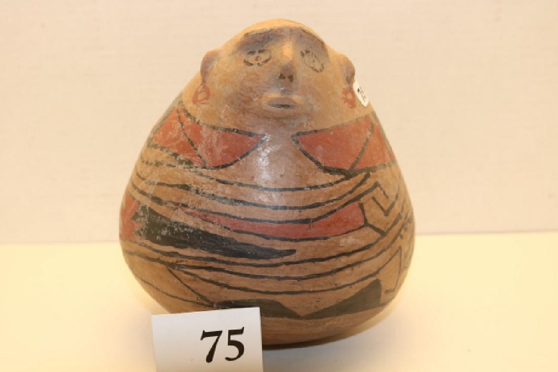 Male Effigy Pottery Jar (1 of 2)