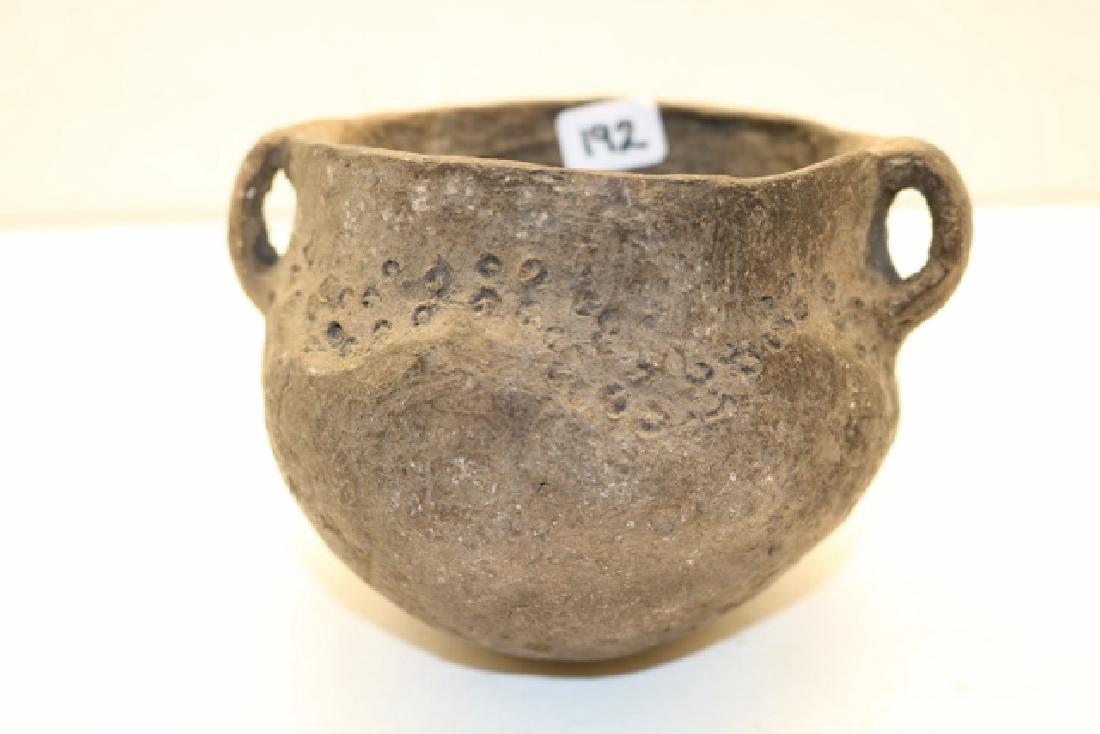 Mississippian 2 Strap Punctated Décor Pot (1 of 1)