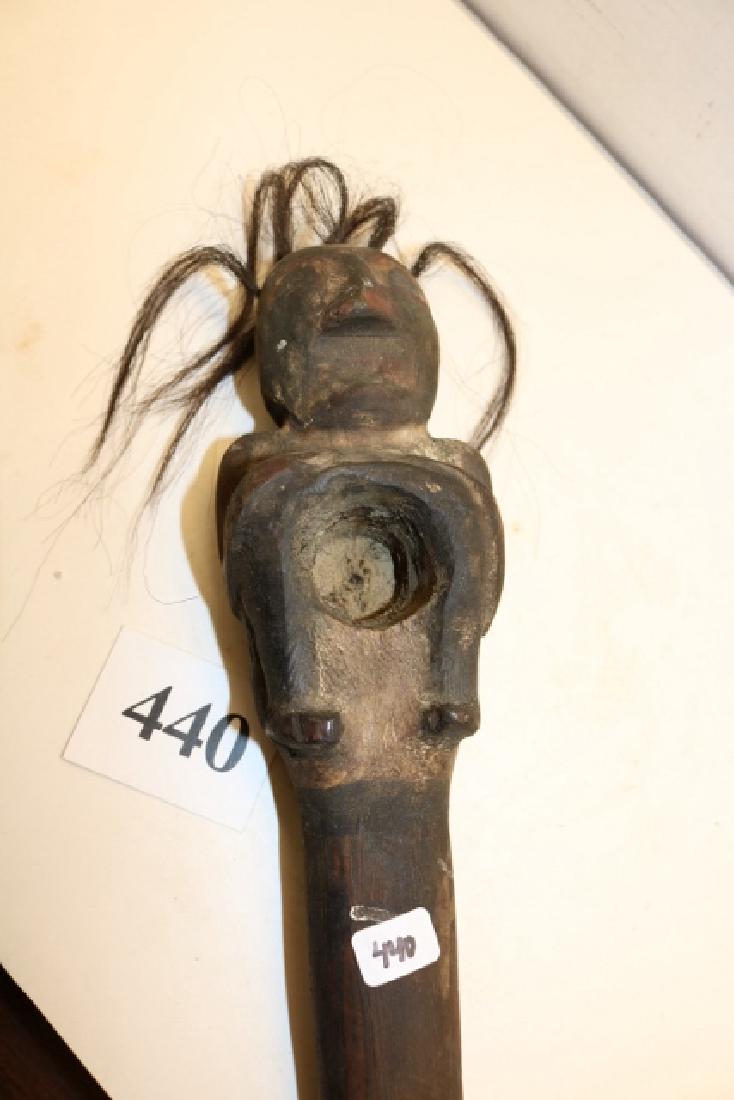 Carved Human Seated Club (1 of 3)