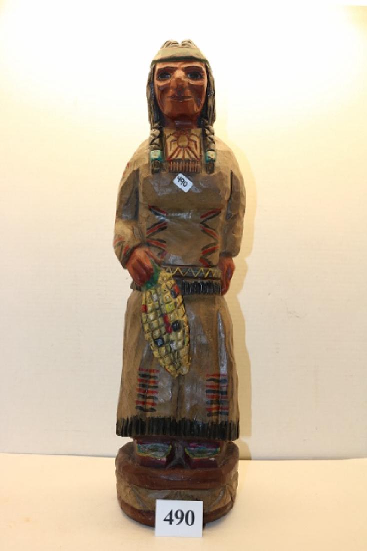 Female Indian Cigar Store Counter Display (1 of 2)