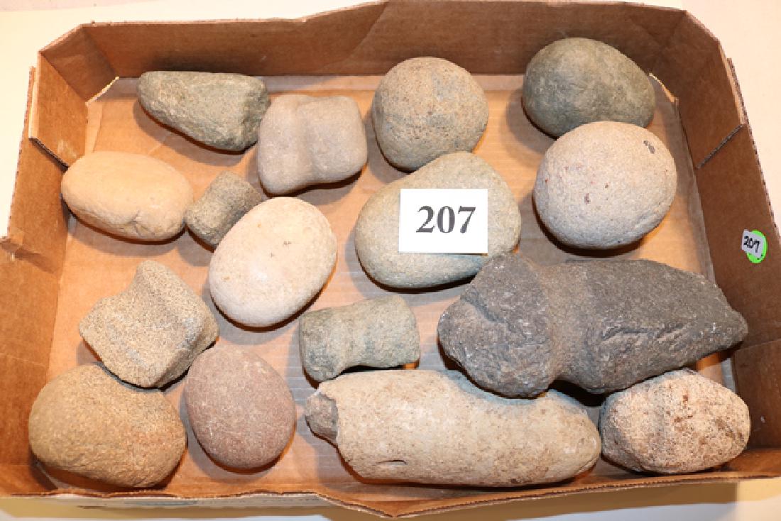 2 Trays 50 Stone Tools – Hammers, stones (1 of 2)