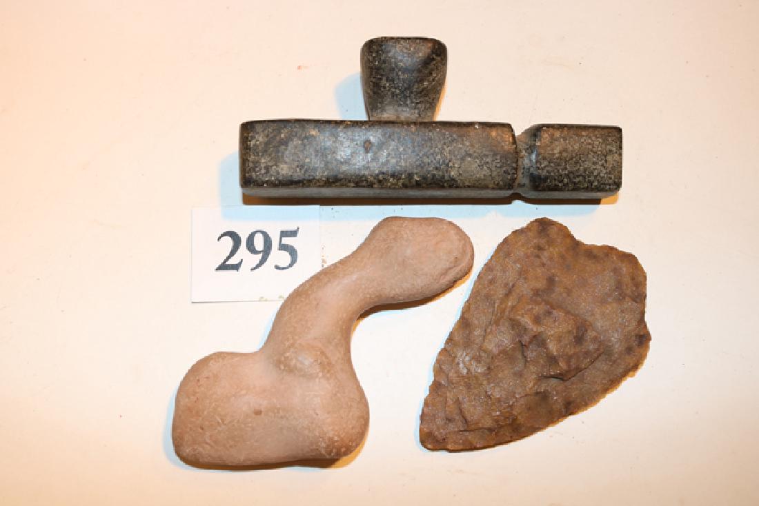 Odd Shaped Rock, Flint Knife, Stone Pipe (1 of 1)