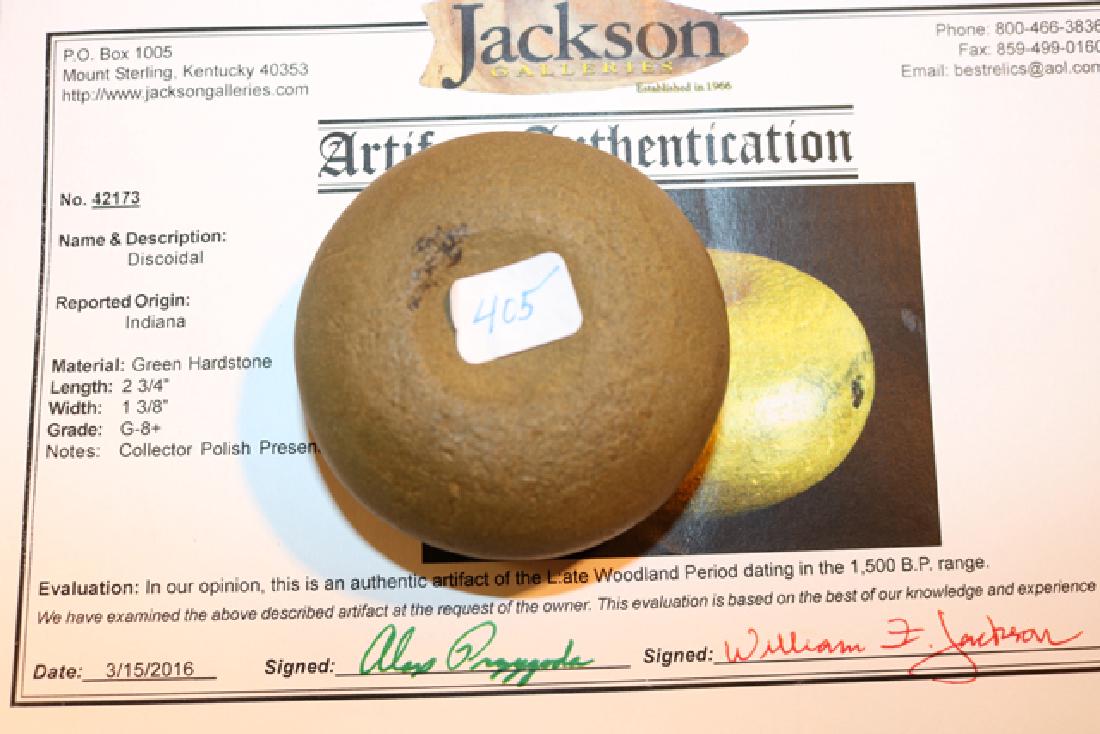 Green Hardstone Discoidal (1 of 2)