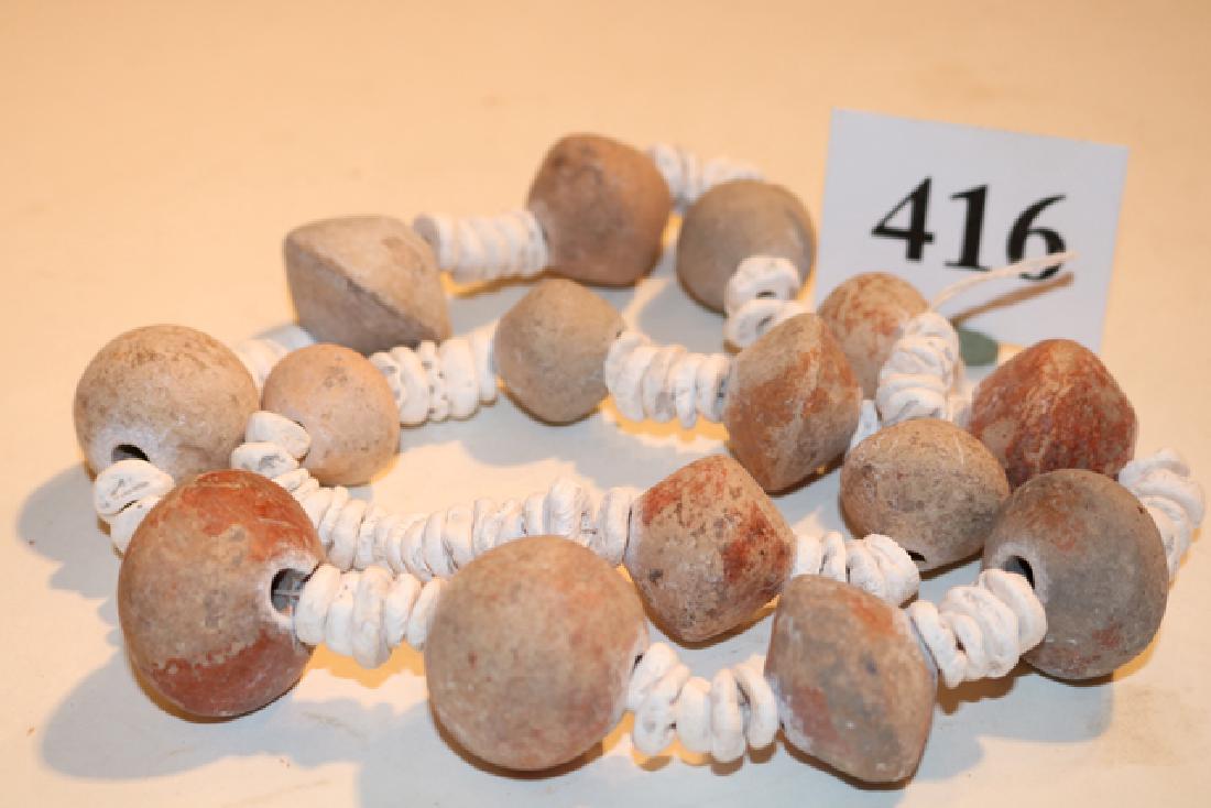 Shell and Pottery Bead Necklace (1 of 1)