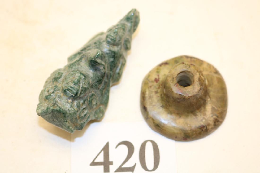 Pair of Mayan Jade Artifacts (1 of 1)