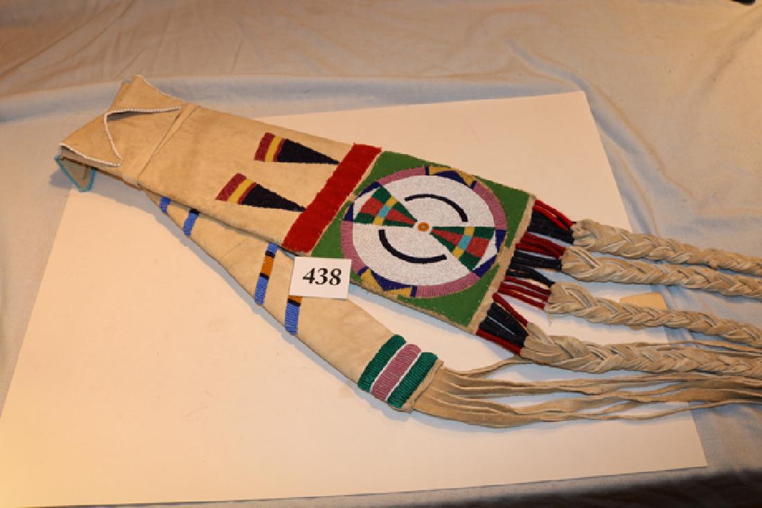 Crow Beaded Elk Hide Pipe Bag (1 of 2)