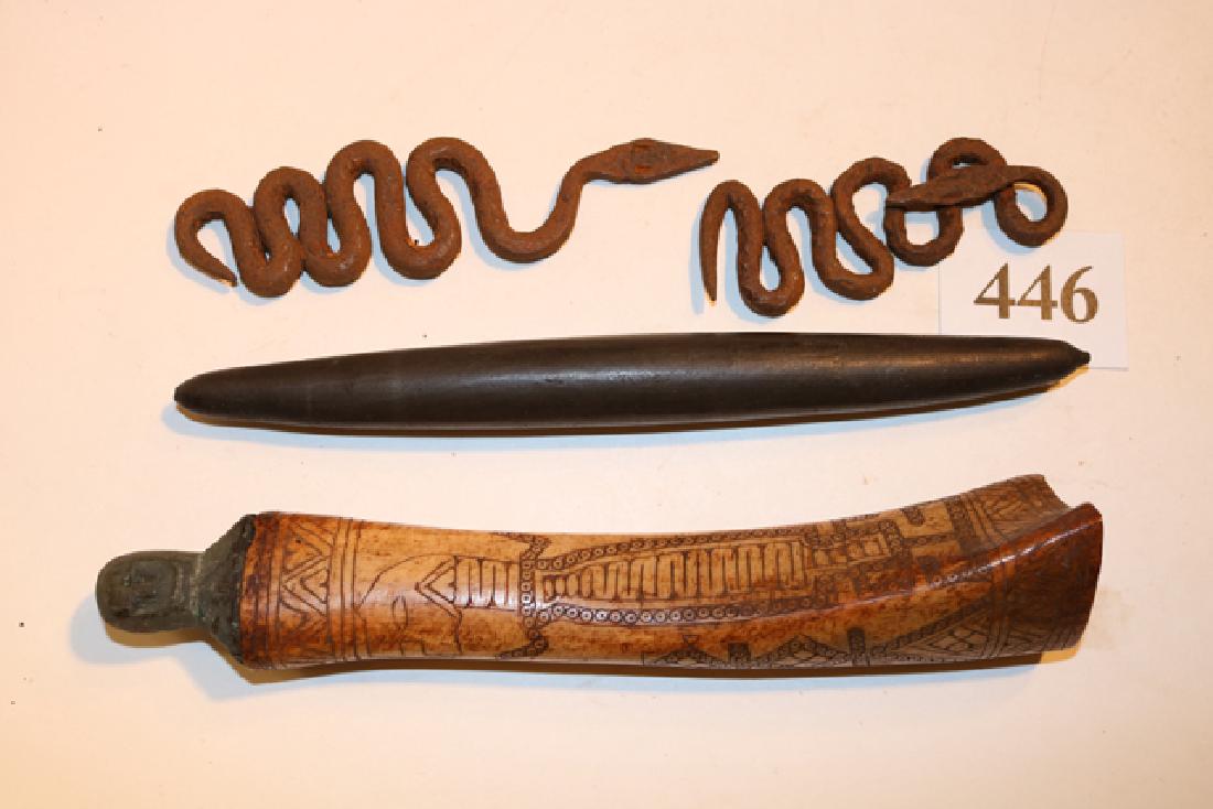 2 Iron Tribal made Snake Fetishes (1 of 1)