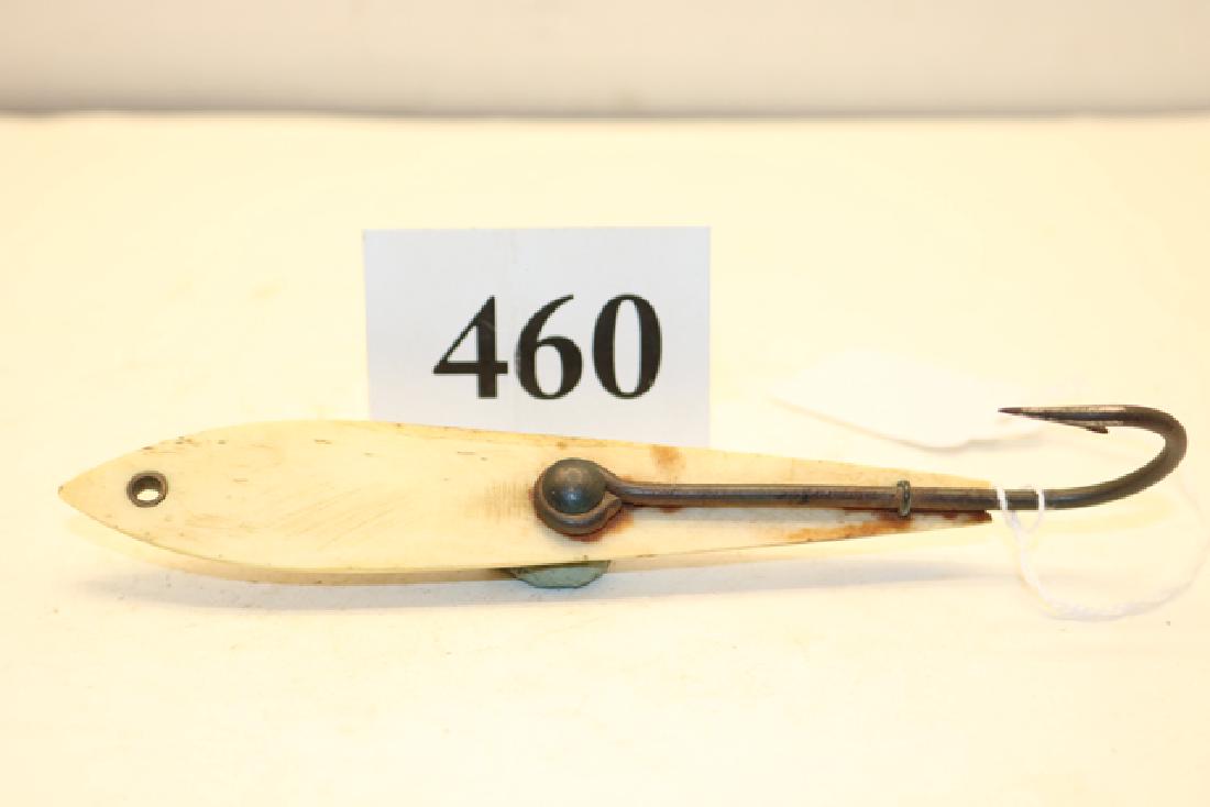 Bone Fishing Lure with iron hook: 6” Bone Fishing Lure with iron hook