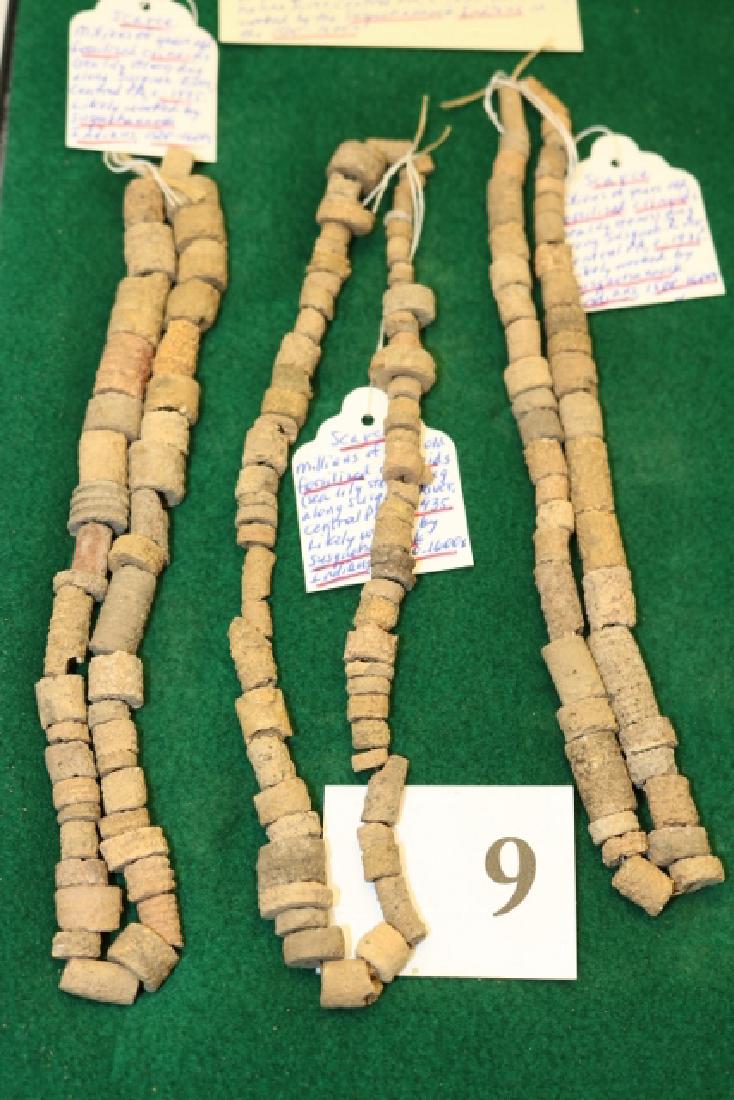 3 Crinoid Fossilized Beads (1 of 2)