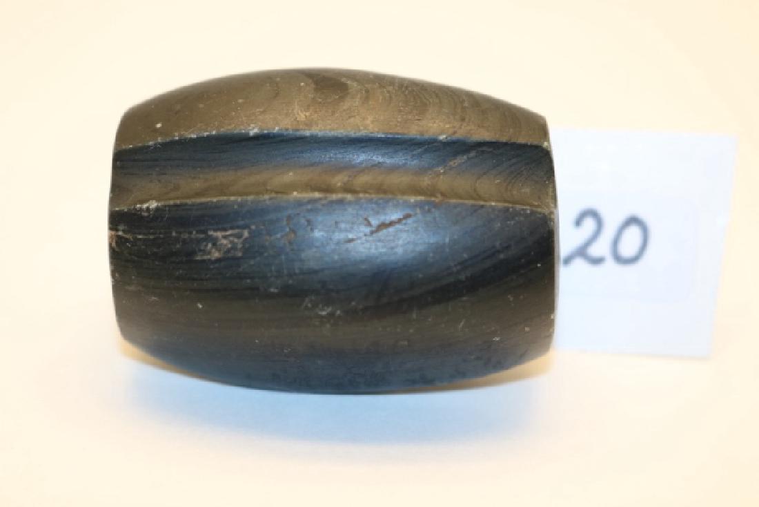 Double Fluted Banded Slate Bannerstone (1 of 3)