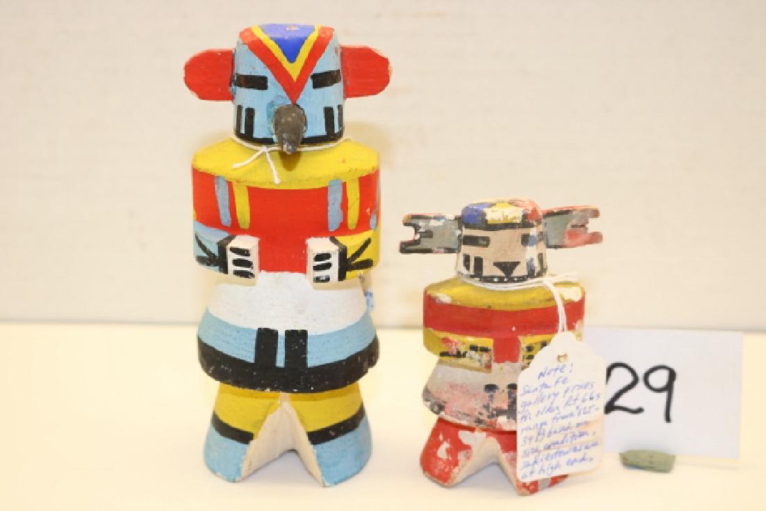 2 Carved Painted Wood Sakieste Figures (1 of 1)