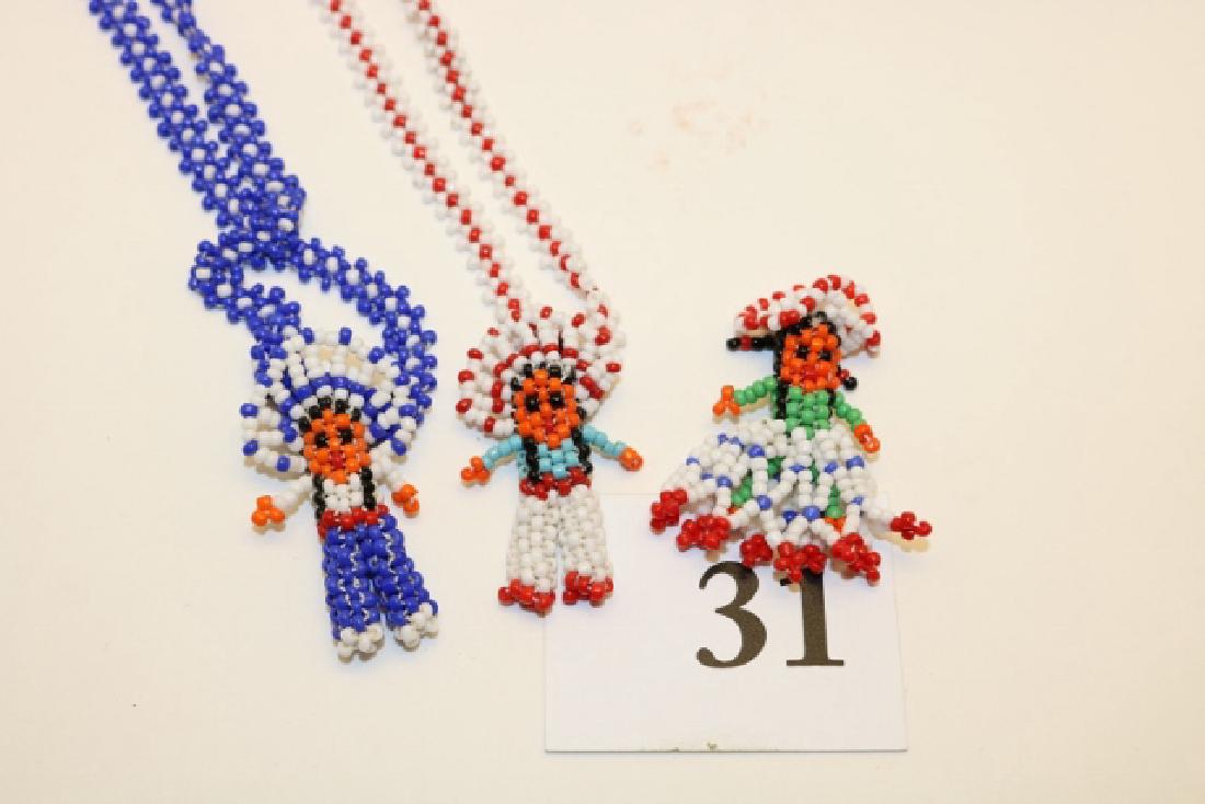 Beaded Comanche Skirt Doll and Necklace (1 of 1)