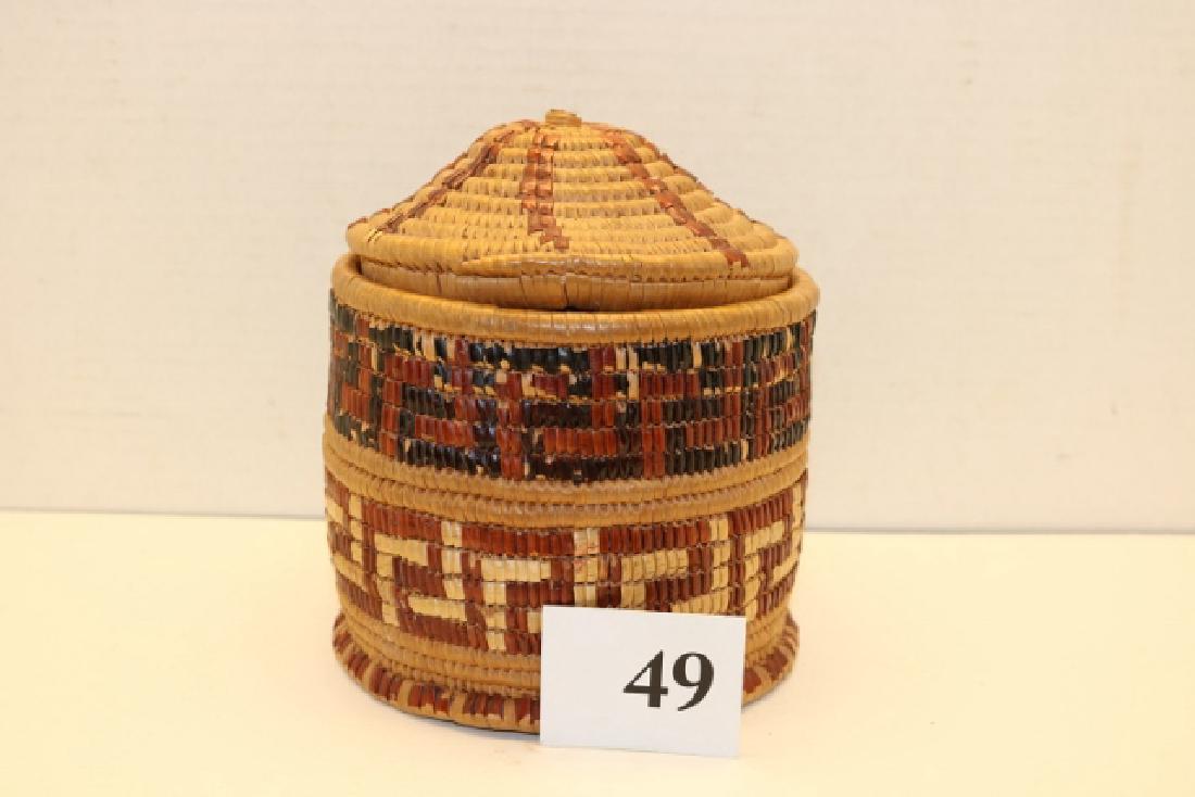 Salish Polychrome Basket (1 of 1)