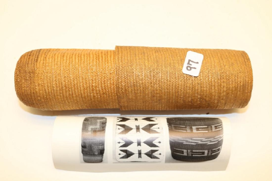 Tlingit Basketry Shaman's Feather Pouch (1 of 1)