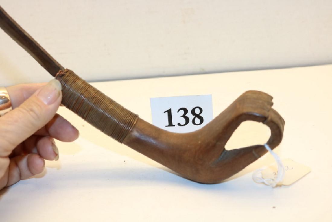 Carved Hand Crooked Knife (1 of 3)