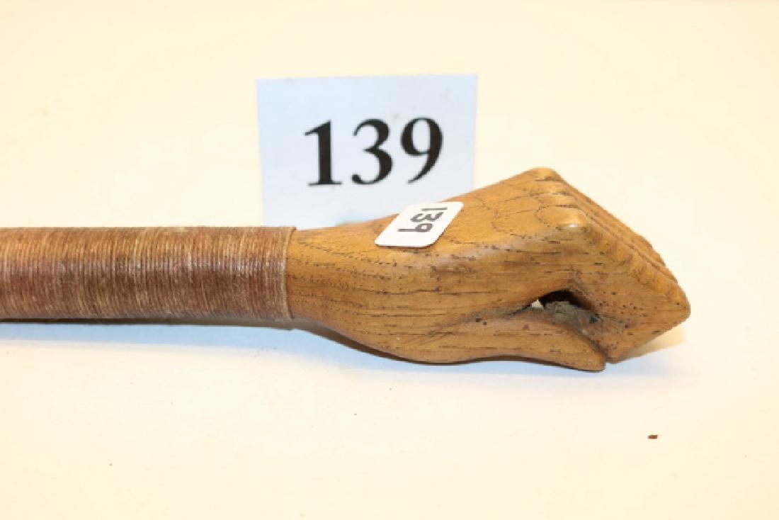 Carved Hand Crooked Knife (1 of 4)