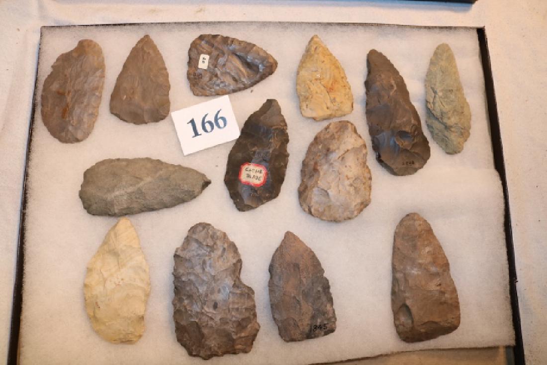 Frame with 16 Large Flint Blades (1 of 3)